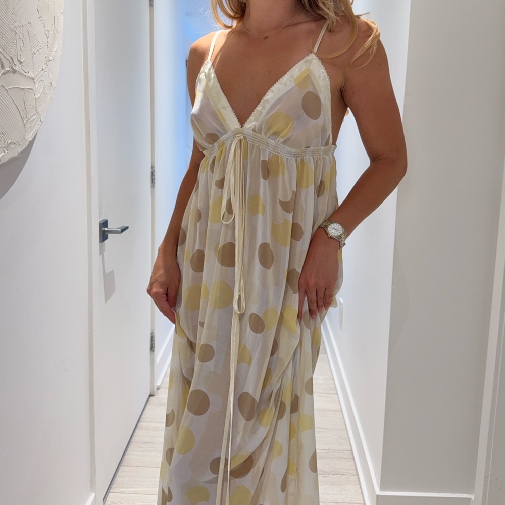 Beautiful polka dot maxi dress